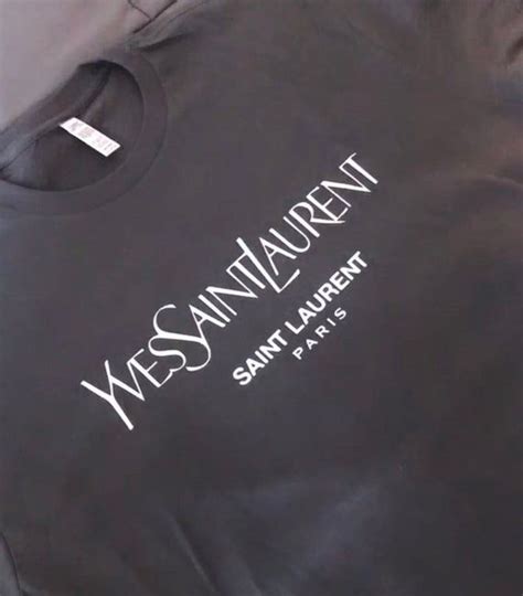 yves saint laurent grey t shirt|saint laurent long sleeve shirt.